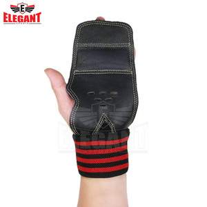 Almohadilla de agarre para entrenamiento físico de levantamiento de pesas 2024, equipo de gimnasio, empuñaduras de cuero de ELEGANT SPORTS - Product Image 2