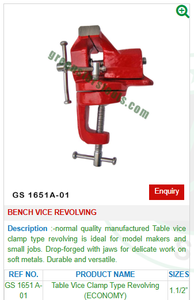 <b>Bench</b> Vices Revolving GS 1651A-01 Jewelry <b>Tools</b> for Jewelers - Product Image 2