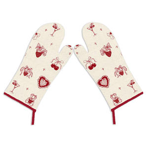 Gants de four écologiques 100% coton biologique, style classique, design imprimé, à prix abordable - Product Image 5