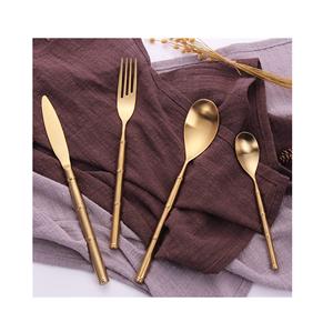 Couverts de mariage en acier inoxydable de luxe Offre Spéciale en cuivre PVD avec service poli miroir ensemble cuillère et fourchette sûr et sain - Product Image 2