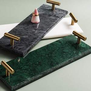 Magnifique plateau en marbre, idéal pour l'organisation du comptoir de salle de bain, la décoration de table à manger et le style de maison luxueux - Product Image 6