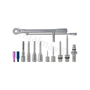 Dental Screw Driver Tools Dental Implant <b>Torque</b> <b>Wrench</b> Ratchet 15-70ncm With Screw Driver Universal Restoration Tools <b>Set</b> - Product Image 1