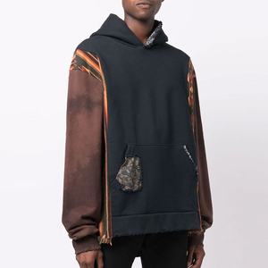 เสื้อฮู้ดผ้าฟลีซสำหรับผู้ชายแขนยาวผ้าคอตตอน100% ปรับแต่งได้เป็นมิตรกับสิ่งแวดล้อมผ้าแห้งเร็วบริการเย็บปัก - Product Image 3