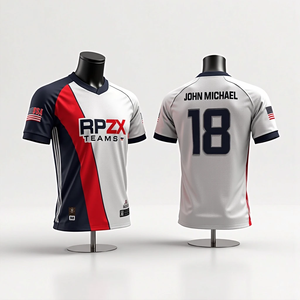 เสื้อกีฬาสำหรับทีมบาสเกตบอลซอฟต์บอลระบายอากาศได้ดีเสื้อกีฬาคอกลมสำหรับผู้ชาย - Product Image 5