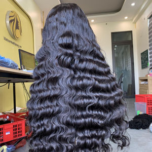 Perruque à Double dessin océan ondulé 100% cheveux humains péruviens VNHL - Product Image 1