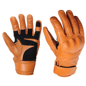 ถุงมือหนังขี่มอเตอร์ไซค์แบบออกแบบได้เองทนทานสำหรับนักแข่งรถสไตล์นักขี่จักรยานสนับมือแบบแข็ง - Product Image 2