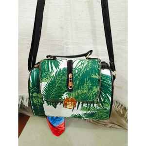 Bolso bandolera de algodón con estampado de Jaipur para mujer - Product Image 1