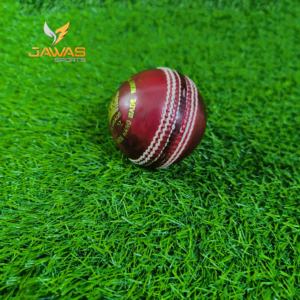 Balón de críquet de cuero rojo de calidad profesional cosido a mano - Product Image 3