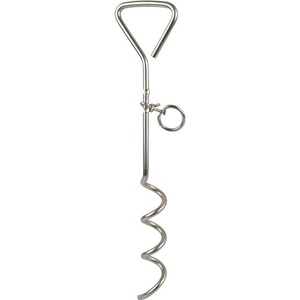 Estaca en espiral para tienda de campaña de metal galvanizado de 41 cm - WINDHAGER - Product Image 1
