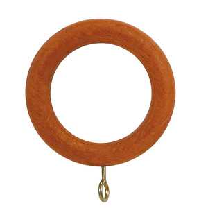 Anello in Legno Liscio con Occhiello 40x60mm Teak - Product Image 1