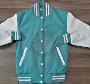 Alta calidad de encargo de la Universidad de béisbol estilo Varsity Letterman chaqueta cortavientos con Chenille bordado a granel precios al por mayor - Product Image 1