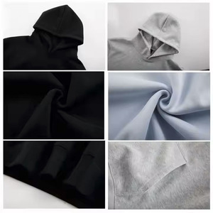 Sweat à capuche unisexe 320g pour hommes et femmes automne hiver couleur unie sweat décontracté avec impression numérique LOGO personnalisé - Product Image 5