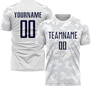 Nouveau style 2026 – Maillot de football personnalisé imprimé par transfert thermique, unisexe, été, manches courtes, séchage rapide, UPF 50, 100 % polyester - Product Image 2