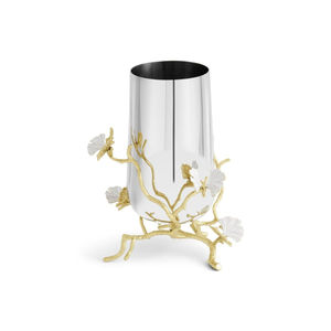 Fabriqué à la main en acier inoxydable feuille de Ginkgo Vase Vase à fleurs en métal pour la décoration intérieure moderne et les cadeaux de table événements meilleur prix - Product Image 6