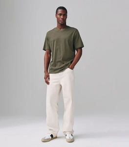 Sport <b>V</b> <b>Neck</b> <b>T</b> <b>Shirt</b> Cotton Custom Logo Heavyweight Plain <b>Oversized</b> Tshirts For Men Women - Product Image 2