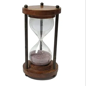Newly Design Handmade Sand <b>Timer</b> Clock Use for Home Tabletop Decorative Nautical Products Best Quality Hour Glass Wooden Base - Product Image 1