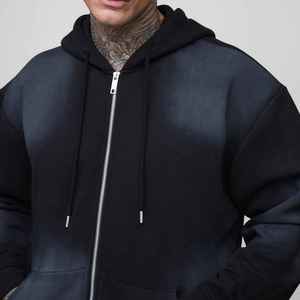 Chándal Deportivo para Hombre con Estilo de Cremallera, Lavado Ácido, Impresión Personalizada, Calidad Premium, Grueso, Antiarrugas - Product Image 2