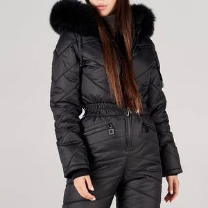 Combinaison de ski imprimée grande taille pour femme, imperméable 10 000 mm, survêtement softshell léger pour temps pluvieux et neigeux, design à panneaux - Product Image 4