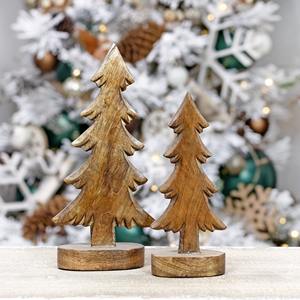 Fabriqué à la main meilleur arbre de Noël en bois festif centre de table saisonnier qui ajoute de la chaleur à votre décor de vacances - Product Image 2