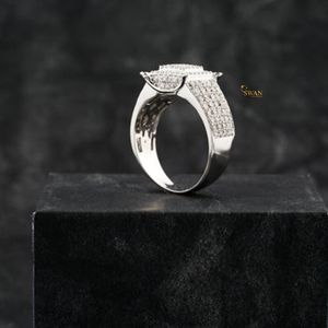 Bague audacieuse en or massif 10 carats certifiée IGI diamants cultivés en laboratoire réglage Hip Hop bijoux de déclaration pour la fête vêtements de luxe de tous les jours - Product Image 5