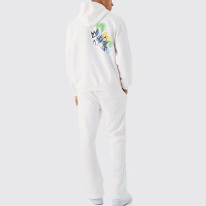 2025 imprimé formation Jogging porter hommes survêtement à capuche pantalons de survêtement survêtement ensembles Cargo pantalon-100% coton solide pour l'hiver - Product Image 2