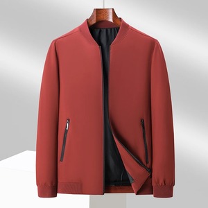 Chaqueta informal de negocios para hombre, otoño 2024, nuevo estilo, ajustada, transpirable, a la moda, con cuello levantado, abrigo para hombre, chaqueta de oficina para exteriores - Product Image 4