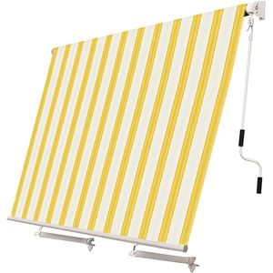 Tenda da sole a goccia di 300x250 cm con braccio arrotolato e Stopper bracci per balcone e terrazza-disponibile in vari colori - Product Image 1