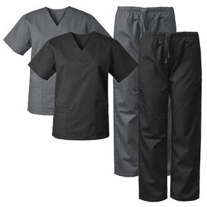 Uniformes de travail médical d'été en spandex Clinique dentaire hospitalière Ensembles de gommages unisexes pour hôpitaux Médecins Infirmières Beauté Workwear - Product Image 4
