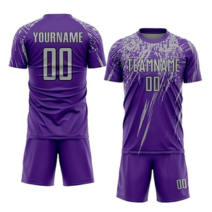 ชุดกีฬาเสื้อฟุตบอลแขนสั้นพิมพ์ลายโลโก้ตามสั่ง - Product Image 1