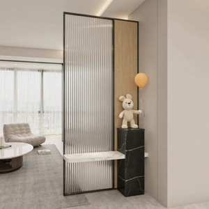 Nouvelle Cloison de Séparation 2026 pour Salon, Porte d'Entrée, Chambre à Coucher, Cloison d'Intimité, Style Chinois, Verre Cannelé, Salle à Manger, Entrée - Product Image 1