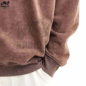 Sudadera con Lavado Ácido de Primera Calidad a Precio Razonable para Hombre, Básica, Mezcla de Algodón, Último Estilo, Nueva Llegada - Product Image 6