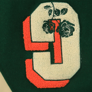 Top vente unisexe recadrée manteau femmes veste d'hiver Chenille broderie laine Letterman cuir varsité veste 2025 - Product Image 3