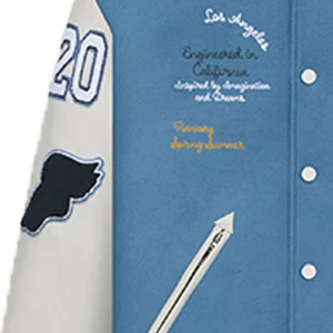 Fashion Street Letterman Canvas Double Couche Personnalisé Hommes OEM Bomber Varsity Jacket avec Logo Brodé Col Montant et Capuche - Product Image 6