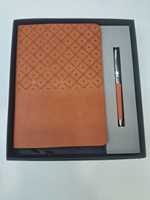 Agenda en cuir PU format A5 2026 avec stylo, coffret cadeau d'affaires de Noël, fabrication artisanale, vente en gros auprès du fabricant