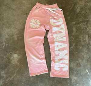 Pantalon de jogging surdimensionné en coton éponge français pour hommes, lavage foncé, décontracté, coupe ample, jambe large Double taille Pantalon de survêtement lourd - Product Image 6