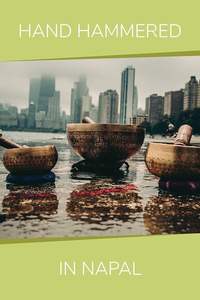 ชามร้องเพลงชามโลหะดีไซน์แบบโบราณดีไซน์ทองเหลืองโลหะทำด้วยมือชามโลหะหลายสีรูปทรงดีไซน์แบบทำด้วยมือ - Product Image 3