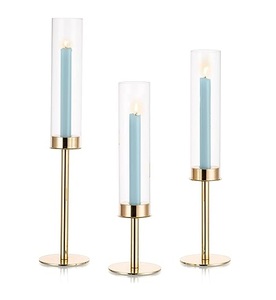 Bougeoir fait main Design de luxe Bougeoir moderne sur pied en aluminium pour décor de fête d'anniversaire. - Product Image 3