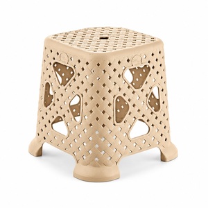 Stackable PP Plastic Stool Household Step Seat Indoor Outdoor Bathroom Kitchen Garden Utility Stool for Home Furniture Use - Product Image 1