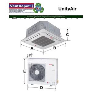 Condizionatore d'Aria a Cassetta con Compressore, MXTIR-001, 36000 BTU, 3.0T - Product Image 3