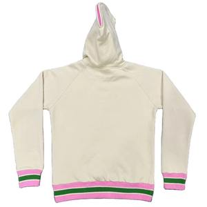 Sweat-shirt à col en V pour femme, broderie chenille personnalisée, pour la fraternité Omega Psi Phi, grande taille, hiver, logo sur le devant - Product Image 2