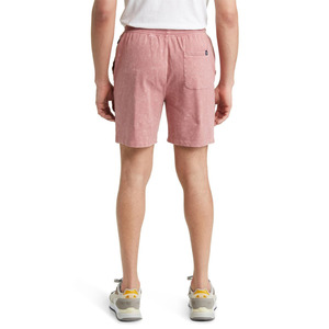 Short de survêtement rose de qualité supérieure délavé à l'acide 100% coton à la mode style High Street avec sérigraphie brodée - Product Image 4