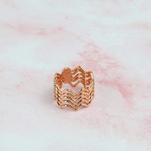 Trendy Minimalist <b>Copper</b> Multi <b>Band</b> Ring Adjustable Fit Smooth Polished Finish For Everyday Stylish Comfort - Product Image 5