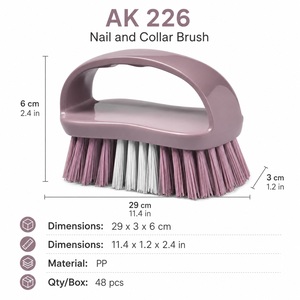 Handheld Nail and Collar Cleaning Brush PP Laundry <b>Scrub</b> Brush for Cuff Fabric Sink Bathroom Household Cleaning - Product Image 4