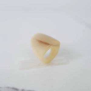 Buffalo Horn Ring Polished Party Ware Jewelry for Wedding Anniversary Hot Sale Color Natural Horn - Product Image 1