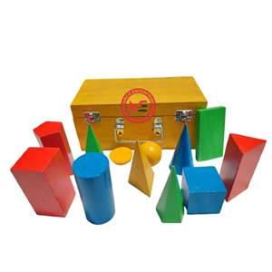 Solides géométriques en bois, formes 3D, kit de modèles de géométrie en boîte, aides pédagogiques pour les mathématiques et la physique, fournisseur OEM - Product Image 1