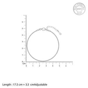 กำไลข้อมือเงิน925เงินคุณภาพดีคลาสสิกสร้อยข้อมือหรูหราสำหรับเป็นของขวัญสำหรับผู้หญิงในโอกาสพิเศษ - Product Image 3