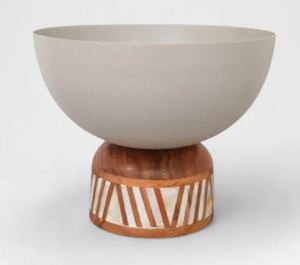 Elegantes Tazones de Color Gris con Base de Madera en Combinación de Madreperla, Platos de Lujo para Servir Postres - Product Image 5