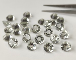 พลอยอเมทิสต์สีเขียวธรรมชาติขนาด4มม.-10มม. ตัดเหลี่ยมเพชรพลอยแบบหลวมงานทำสีคุณภาพสูง - Product Image 5