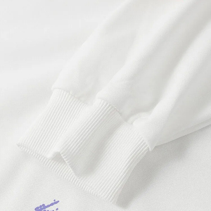 Nueva sudadera de color blanco para hombre con cuello redondo 2025 Diseño caliente OEM Sudadera lisa de lana hecha a medida para hombre - Product Image 4