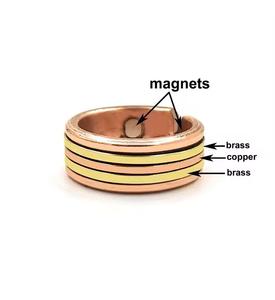 Bijoux biomagnétiques, bague en cuivre, anneaux magnétiques en cuivre pour doigts arthritiques, bague en cuivre pour artisanat métallique - Product Image 5